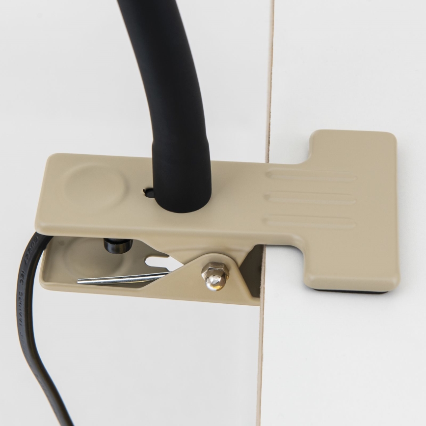 Lampe de table flexible à pince DOTTY 1xGU10/10W/230V beige/noir