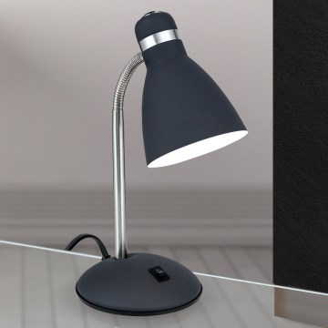 Orion - Lampe de table SCHOOL 1xE27/40W/230V noire/chrome mat