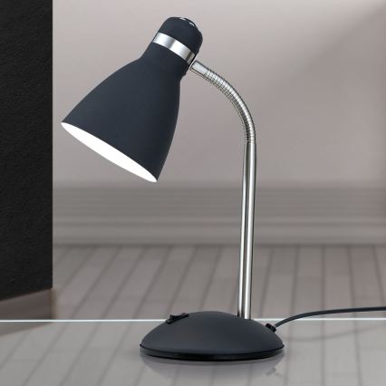 Lampe de table SCHOOL 1xE27/40W/230V noire/chrome mat