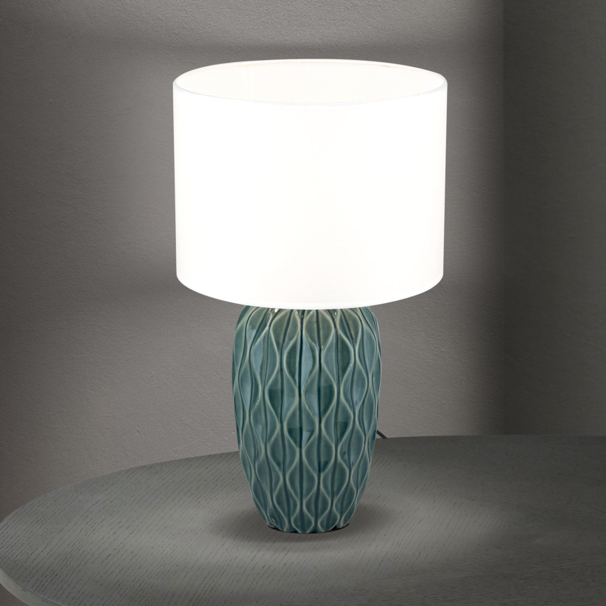 Lampe de table TORTUGA 1xE27/40W/230V vert/blanc