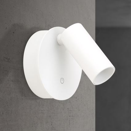 Spot mural tactile LED dimmable rechargeable LUXY LED/1W/5V 2200 mAh 2700/3000/4000K blanc