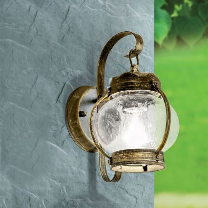 Applique murale extérieure TAVERNA 1xE27/60W/230V IP23 bronze/patiné