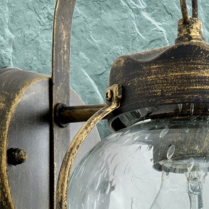 Applique murale extérieure TAVERNA 1xE27/60W/230V IP23 bronze/patiné