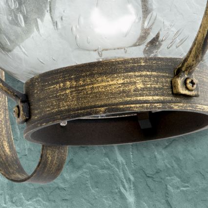 Applique murale extérieure TAVERNA 1xE27/60W/230V IP23 bronze/patiné