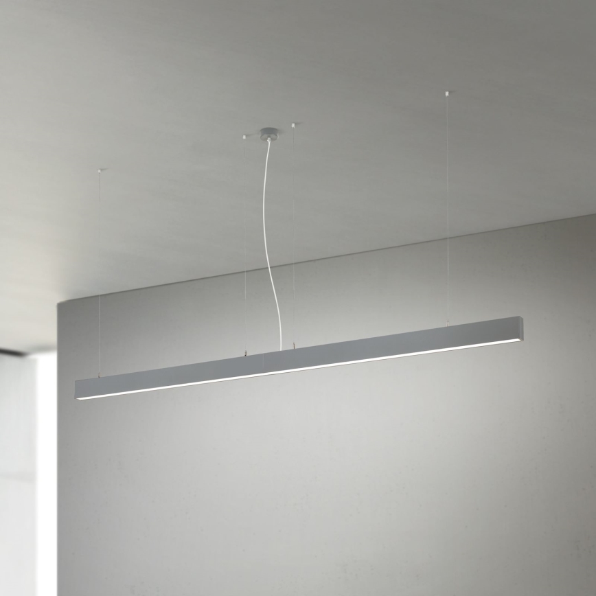 Luminaire LED plafond/suspension 2 en 1 PALKKI LED/38W/230V 3000/4000/5000K gris