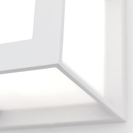 Luminaire d'extérieur HENRY 1xE27/15W/230V 16x16 cm IP44 blanc
