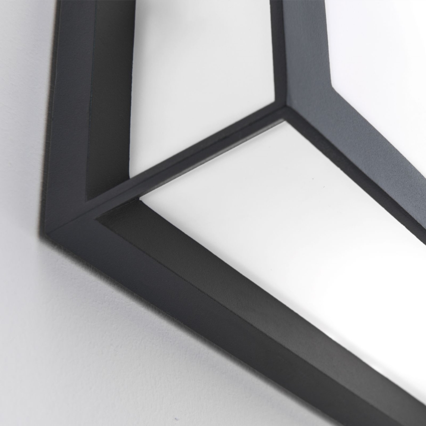 Luminaire d'extérieur HENRY 2xE27/15W/230V 26x26 cm IP44 anthracite