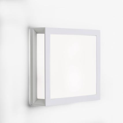 Luminaire d'extérieur HENRY 2xE27/15W/230V 26 x 26 cm IP44 blanc