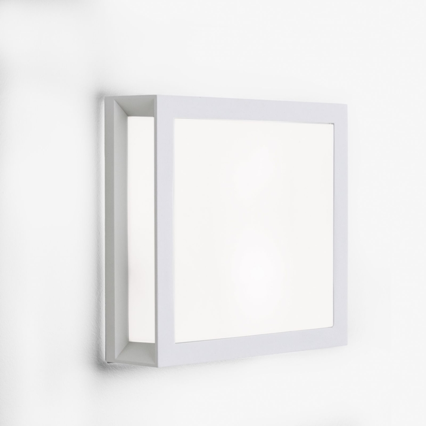 Luminaire d'extérieur HENRY 2xE27/15W/230V 26 x 26 cm IP44 blanc