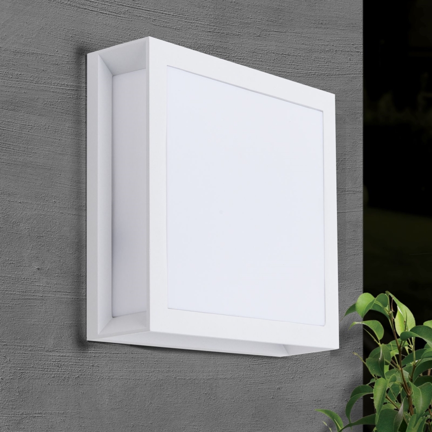 Luminaire d'extérieur HENRY 2xE27/15W/230V 26 x 26 cm IP44 blanc