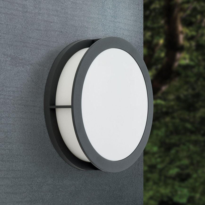 Luminaire d'extérieur HENRY 2xE27/15W/230V diam. 30 cm IP44 anthracite