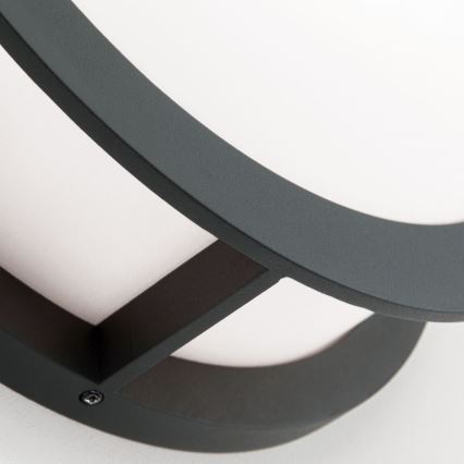 Luminaire d'extérieur HENRY 2xE27/15W/230V diam. 30 cm IP44 anthracite