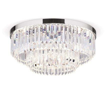 Plafonnier à intensité variable en cristal PRISM LED/80W/230V d. 55 cm chrome brillant