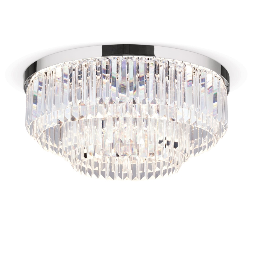 Plafonnier à intensité variable en cristal PRISM LED/80W/230V d. 55 cm chrome brillant