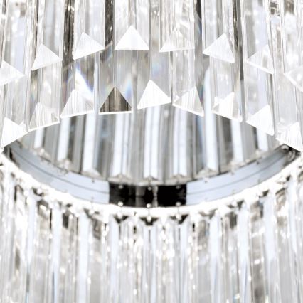Plafonnier à intensité variable en cristal PRISM LED/80W/230V d. 55 cm chrome brillant