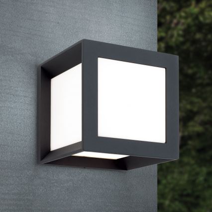 Luminaire extérieur HENRY 1xE27/15W/230V 16x16 cm IP44 anthracite