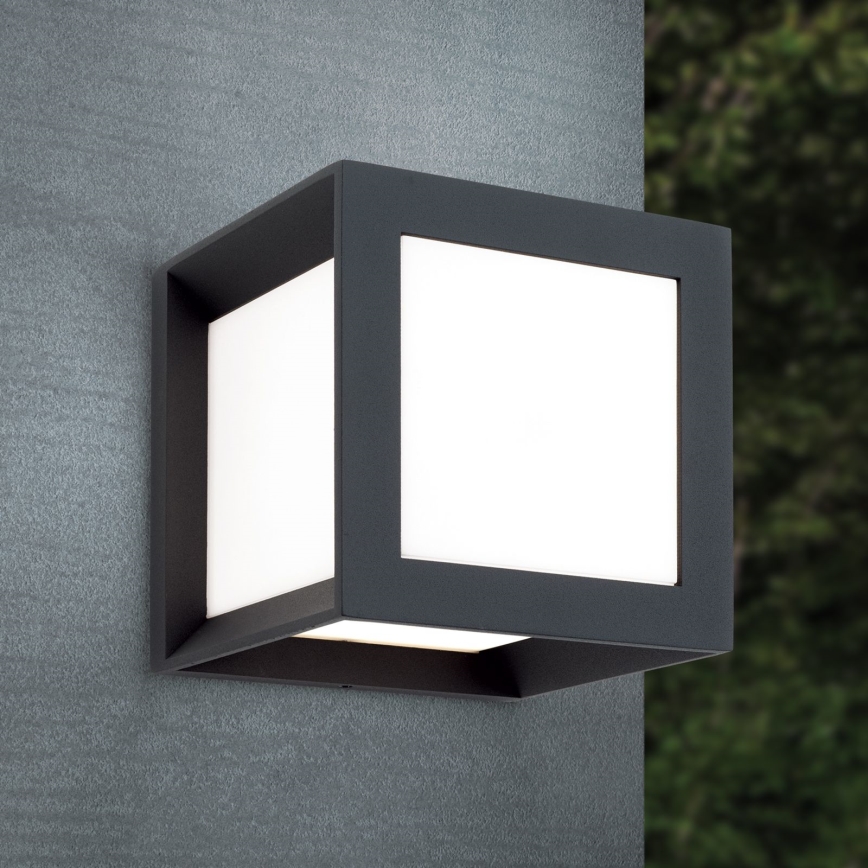 Luminaire extérieur HENRY 1xE27/15W/230V 16x16 cm IP44 anthracite