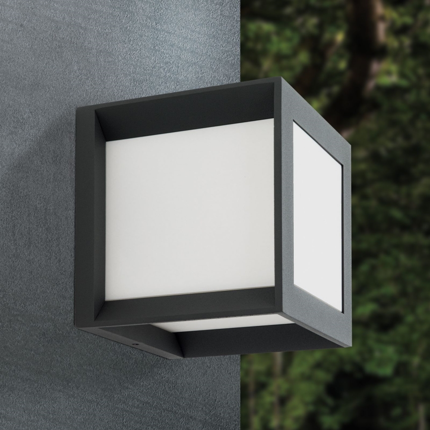 Luminaire extérieur HENRY 1xE27/15W/230V 16x16 cm IP44 anthracite
