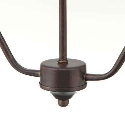 Lustre suspendu sur chaîne RULA 2xE27/40W/230V blanc/bronze