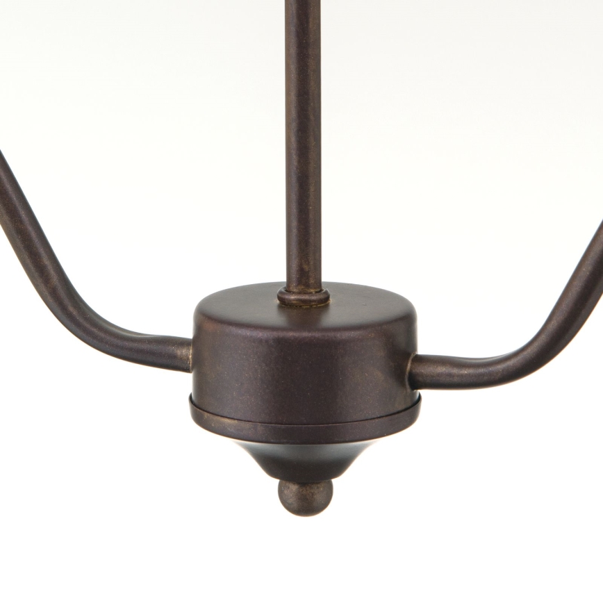 Lustre suspendu sur chaîne RULA 2xE27/40W/230V blanc/bronze