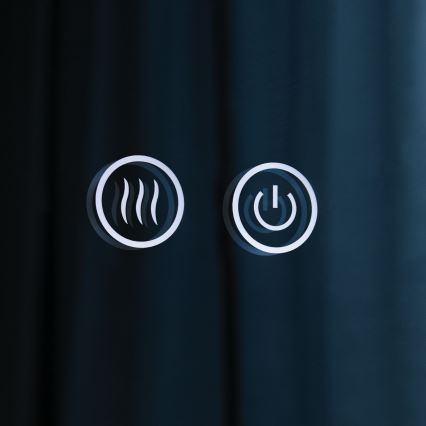 Miroir mural chauffant de salle de bains LED avec rétroéclairage FOCUS LED/27W/230V 3000/4200/6000K Ø 80 cm IP44