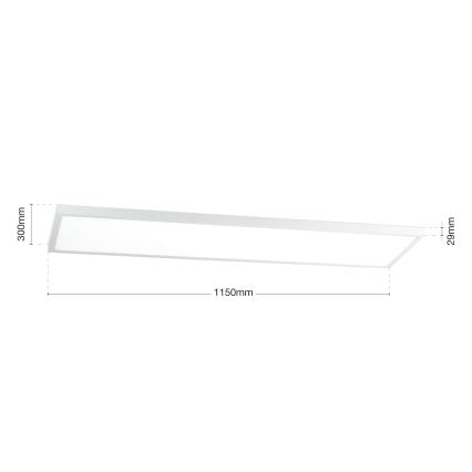 Panneau LED DISC en saillie à intensité réglable LED/40W/230V 2700/3000/4000K 115x30 cm blanc