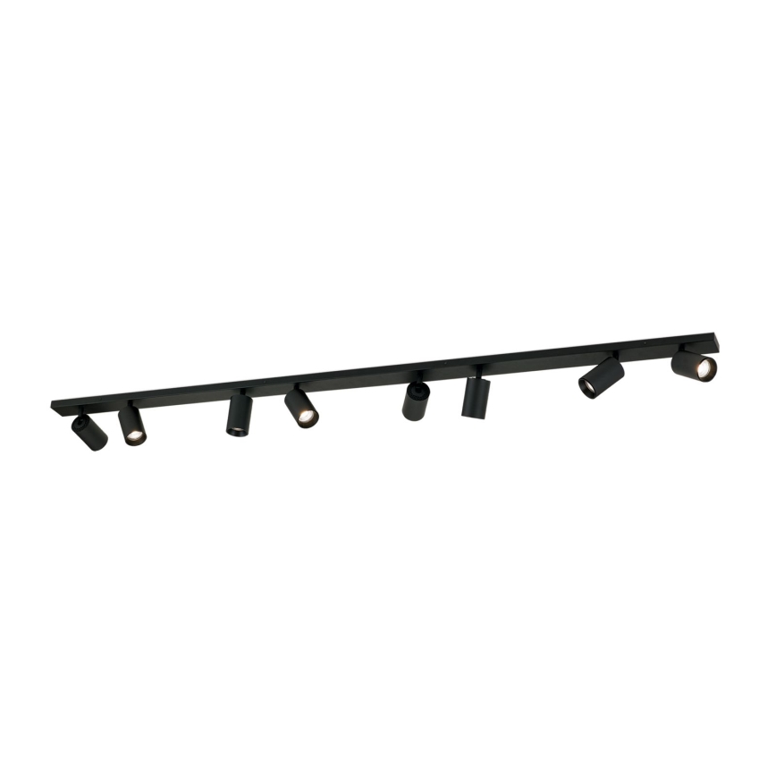 Plafonnier à spots SEAN 8x GU10/13W/230V, noir