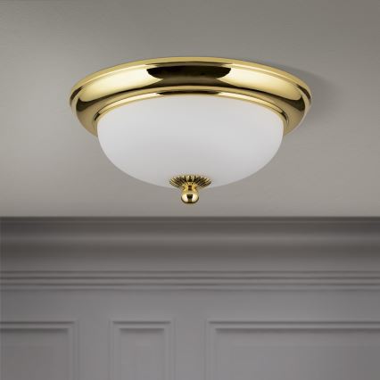 Plafonnier EMPIRA, 2 x E14/40 W/230 V, Ø 26,5 cm, doré