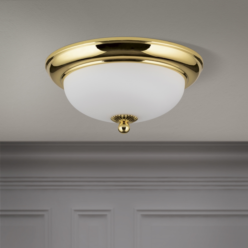 Plafonnier EMPIRA, 2 x E14/40 W/230 V, Ø 26,5 cm, doré