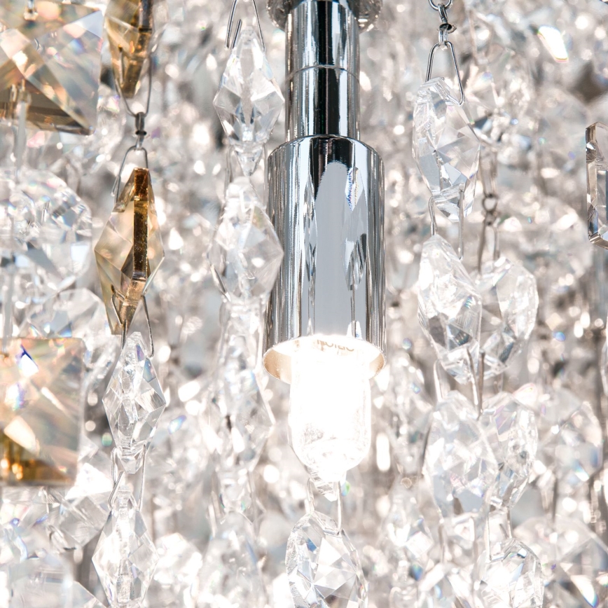 Plafonnier en cristal CRYSTALRIVER 21xG9/40W/230V chrome brillant
