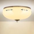 Orion - Plafonnier LANDHAUS 3xE27/60W/230V Ø 35 cm bronze/beige/bleu