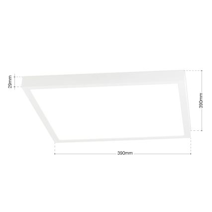 Plafonnier LED dimmable DISC LED/30W/230V 2700/3000/4000K 39x39 cm blanc