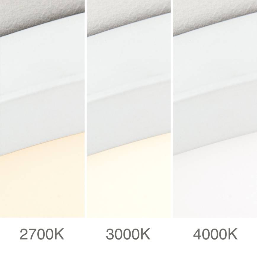 Plafonnier LED dimmable DISC, 46 W, 230 V, températures de couleur sélectionnables : 2700/3000/4000 K, Ø 60 cm, blanc