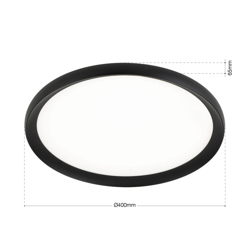 Plafonnier LED KANT LED/30W/230V 2700/3200/4000K Ø 40 cm noir