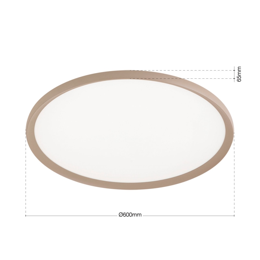 Plafonnier LED KANT, 50 W, 230 V, 2700/3000/4000 K, Ø 60 cm, beige