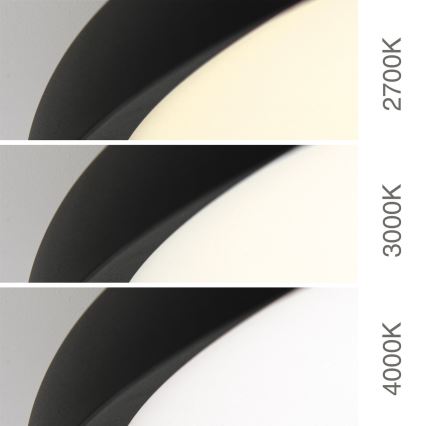 Plafonnier LED KANT LED/66W/230V 2700/3000/4000K Ø 80 cm noir