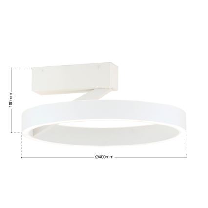 Plafonnier LED KOLK LED/40W/230V 2700/3000/4000K Ø 40 cm blanc