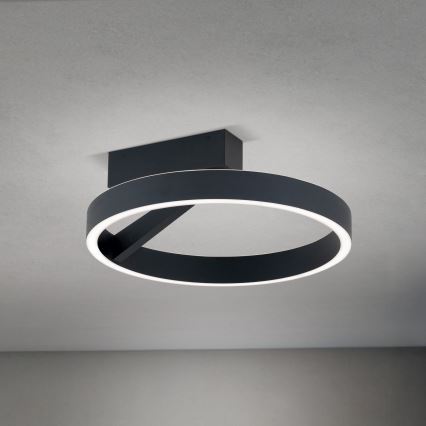 Plafonnier LED KOLK LED/40W/230V 2700/3000/4000K Ø 40 cm noir