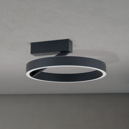 Plafonnier LED KOLK LED/40W/230V 2700/3000/4000K Ø 40 cm noir