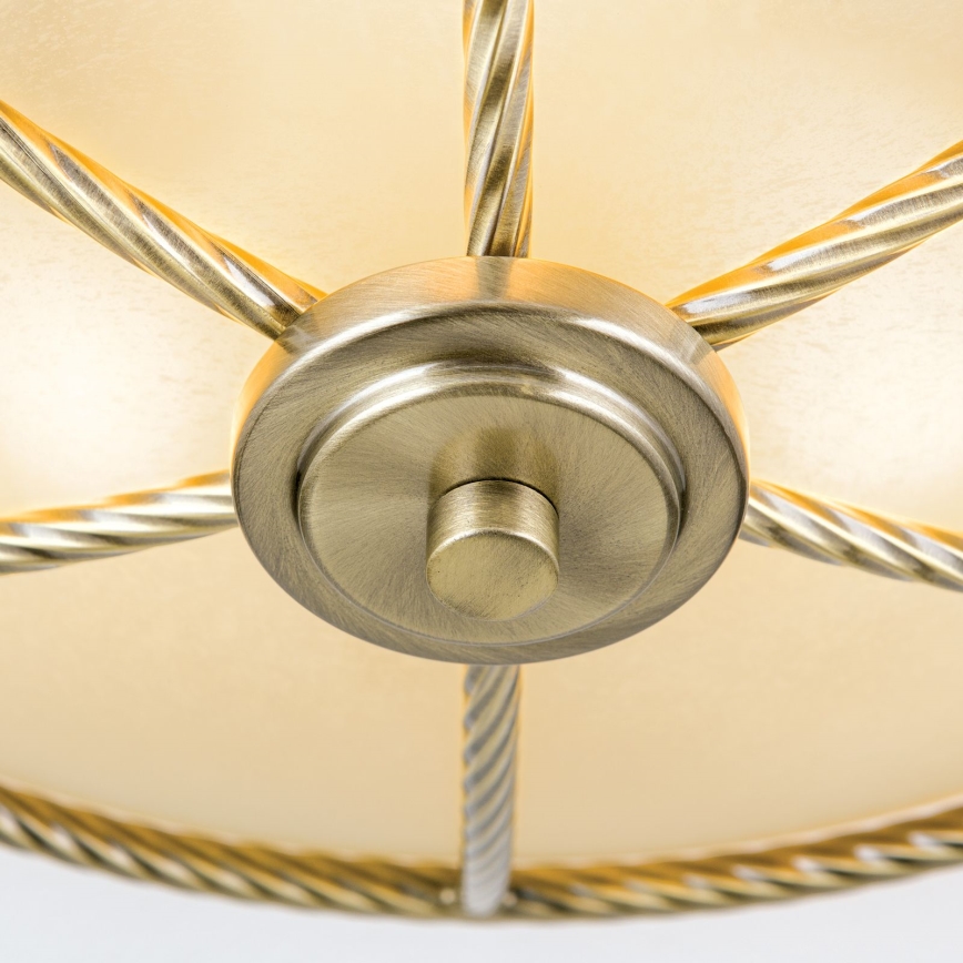 Plafonnier MAURO 3xE27/60W/230V Ø 42 cm bronze