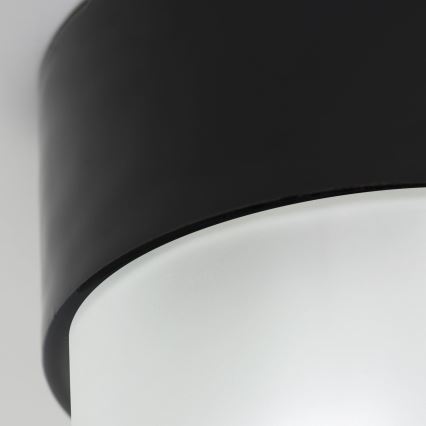 Plafonnier OSTIA 1xE27/40W/230V Ø 9,8 cm noir
