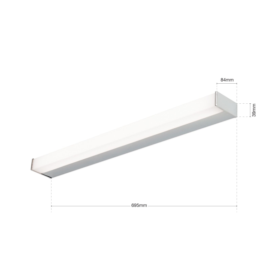 Éclairage de miroir MARILYN LED/17W/230V 69,5 cm chrome brillant