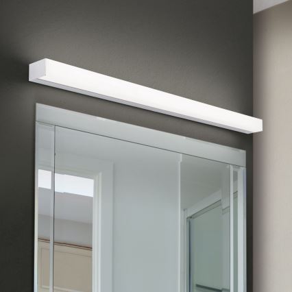 Éclairage de miroir salle de bain HORIZON LED/18W/230V 3000/4000K 90 cm IP44 argent