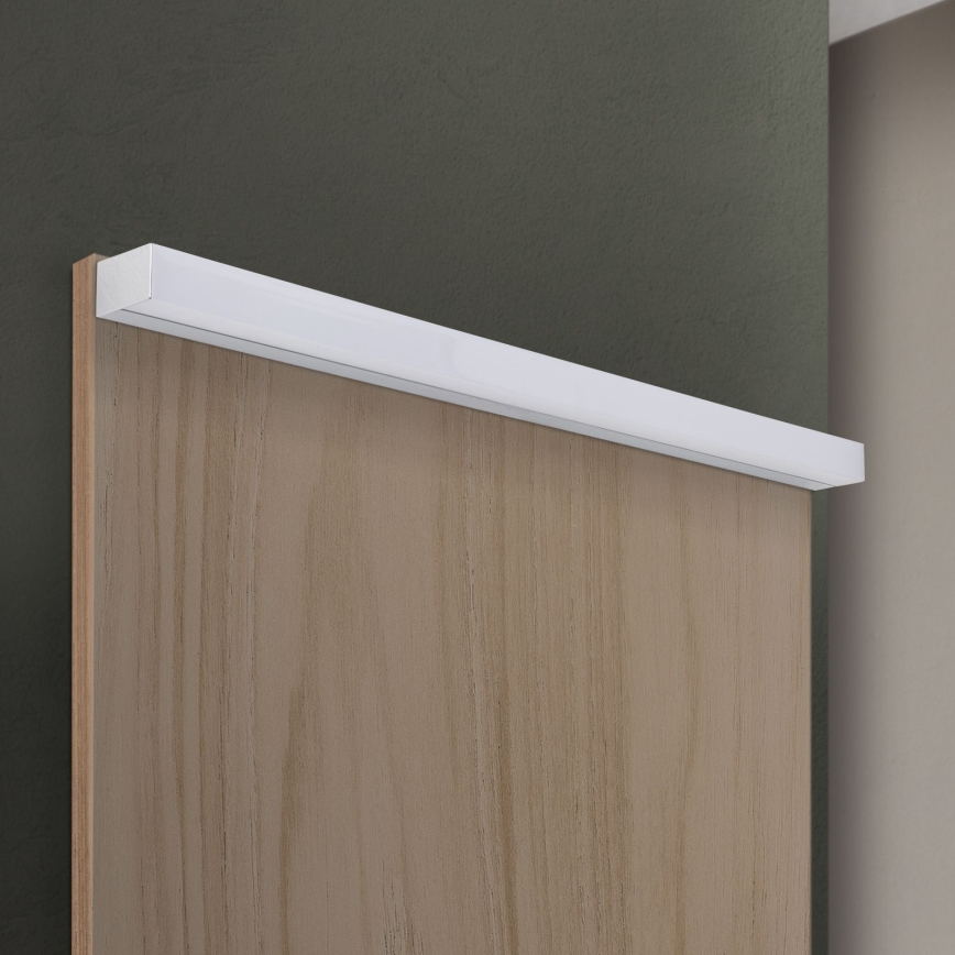 Éclairage de miroir salle de bain HORIZON LED/18W/230V 3000/4000K 90 cm IP44 argent