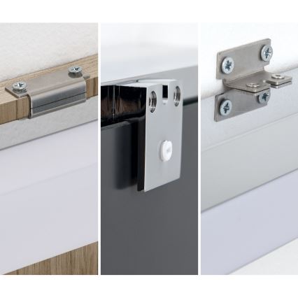 Éclairage de miroir salle de bain HORIZON LED/18W/230V 3000/4000K 90 cm IP44 argent
