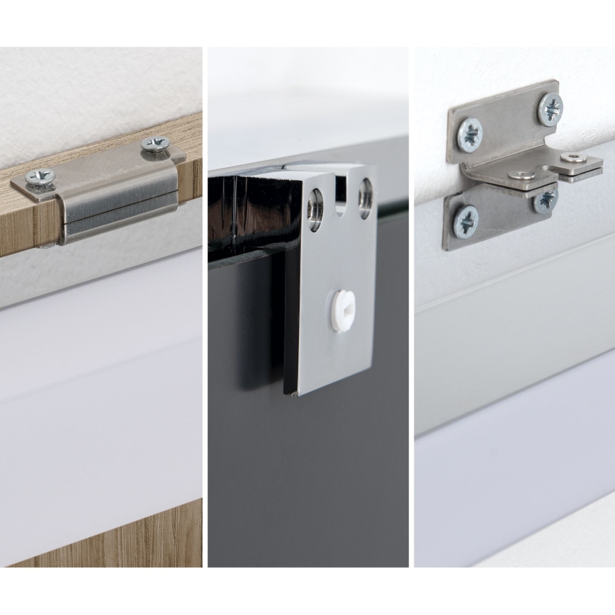 Éclairage de miroir salle de bain HORIZON LED/18W/230V 3000/4000K 90 cm IP44 argent