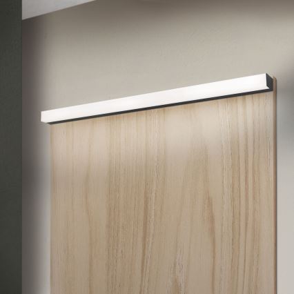 Éclairage de miroir salle de bain HORIZON LED/18W/230V 3000/4000K 90 cm IP44 noir