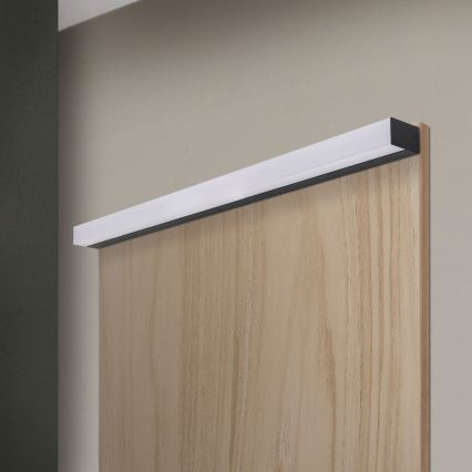 Éclairage de miroir salle de bain HORIZON LED/18W/230V 3000/4000K 90 cm IP44 noir