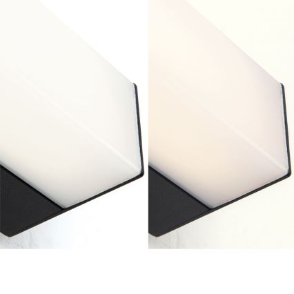 Éclairage de miroir salle de bain HORIZON LED/18W/230V 3000/4000K 90 cm IP44 noir