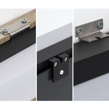 Éclairage de miroir salle de bain HORIZON LED/18W/230V 3000/4000K 90 cm IP44 noir